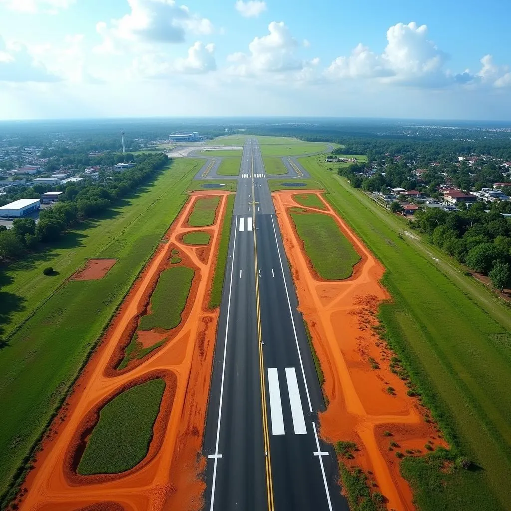 Dindigul Airport Aerial View