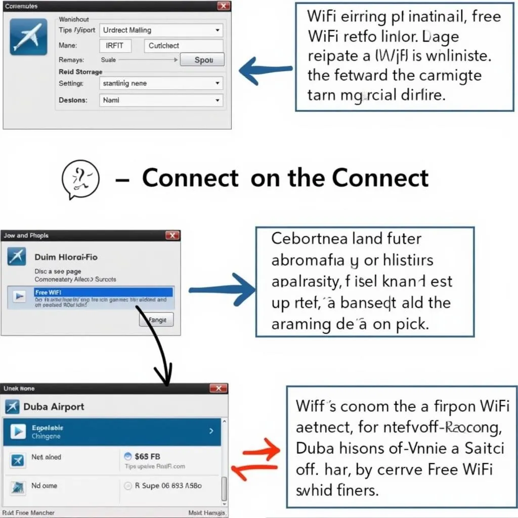 Dubai Airport WiFi Connection Steps