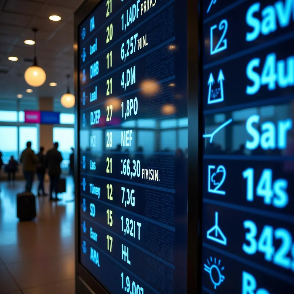 Flight departures information at DUS