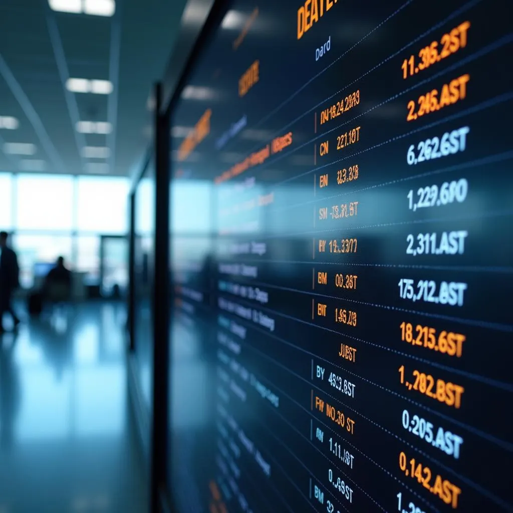 Flight Delay Information Screen