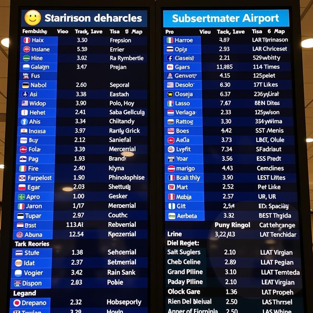 Fresno Airport departures board displaying flight information