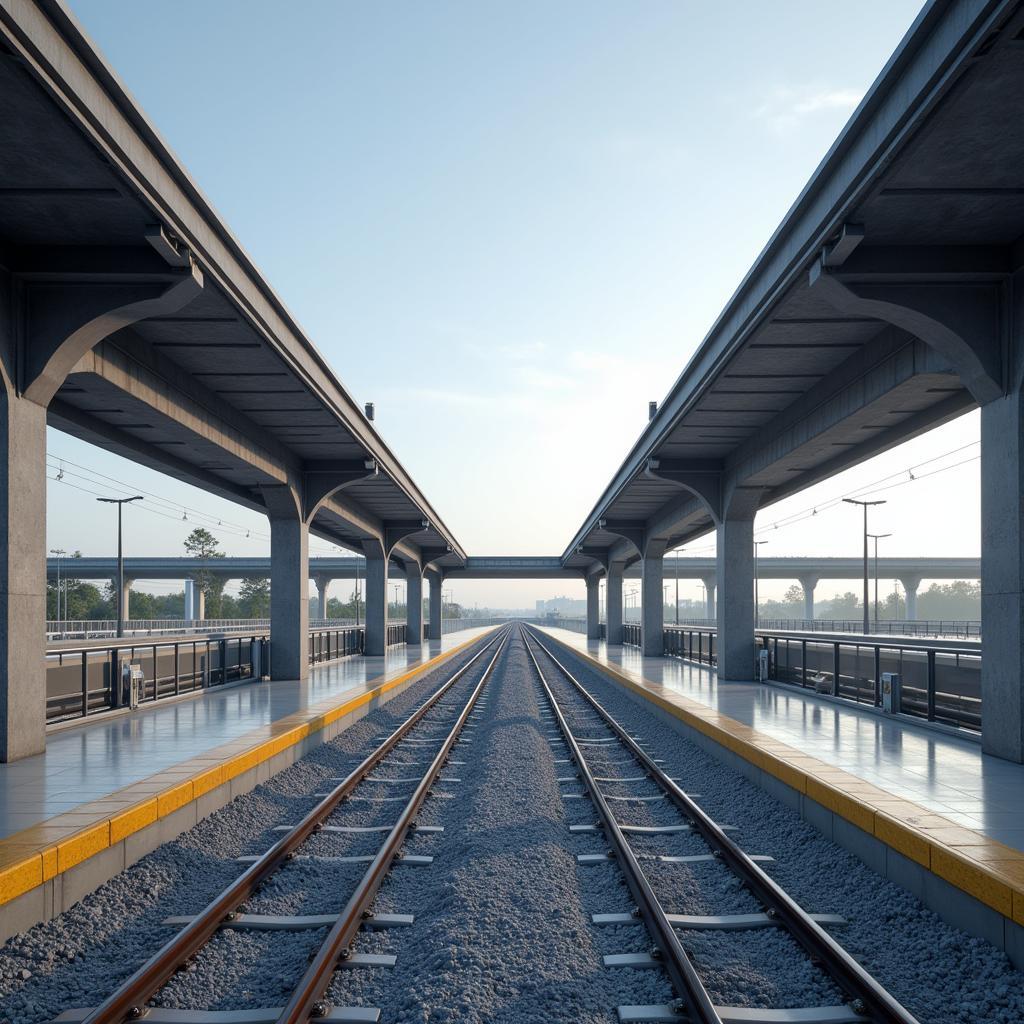 Artist's Rendition of BLR Airport Metro Station