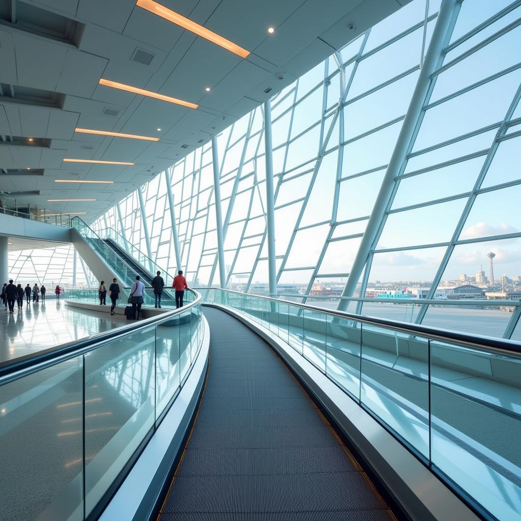 Futuristic Airport Escalator Concept