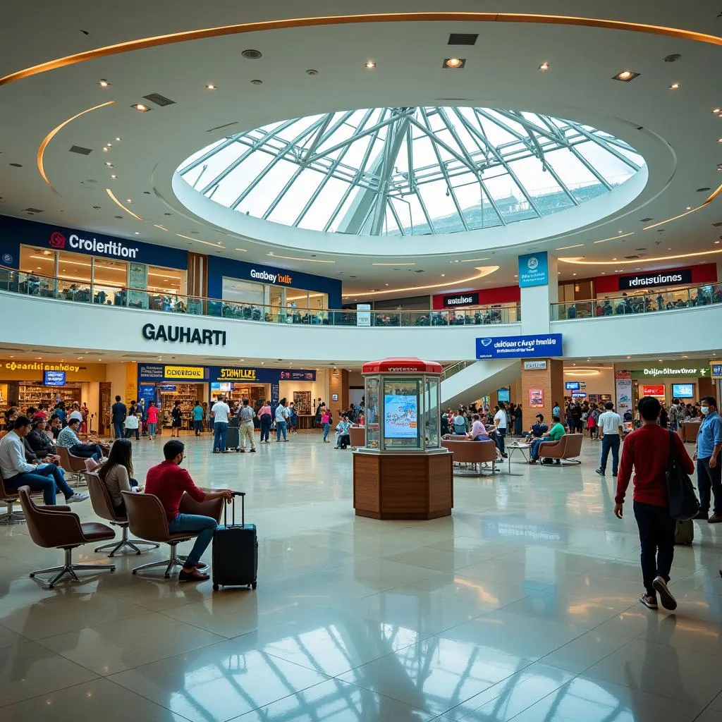 Gauhati Airport departure lounge