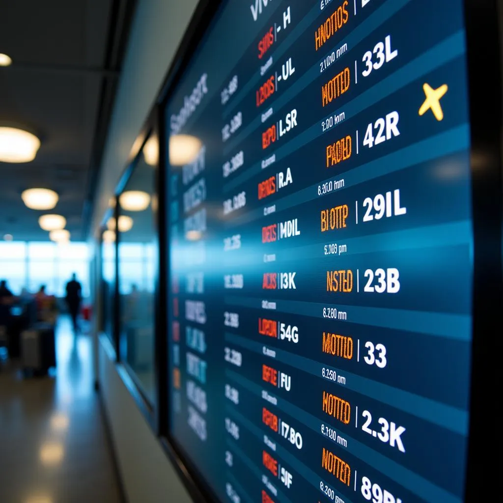 Digital Display of Gondia Airport Flight Schedule