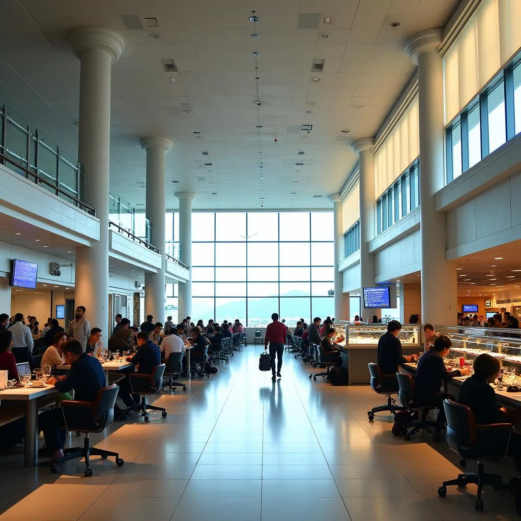 Spacious Departure Lounge at Halong Bay Airport