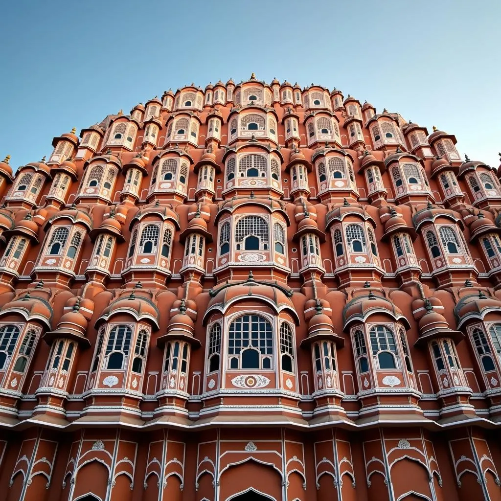 The majestic Hawa Mahal in Jaipur