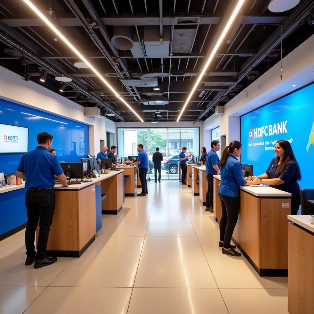 HDFC Bank Old Airport Road Branch Interior