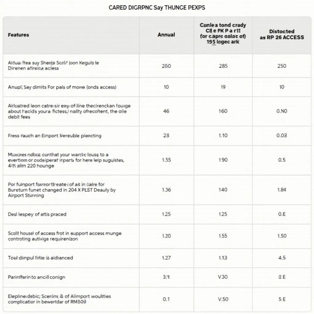 HDFC Debit Cards Comparison Chart