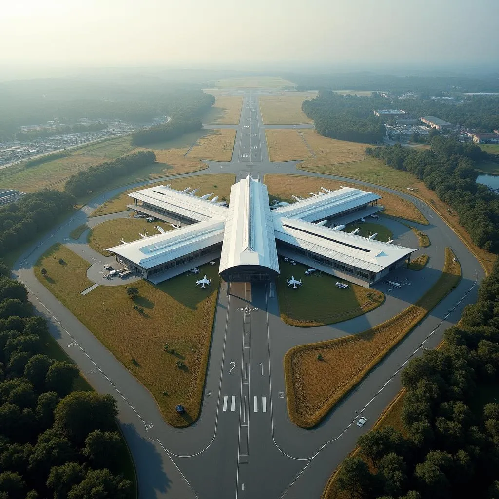 Hindon Airport Aerial View