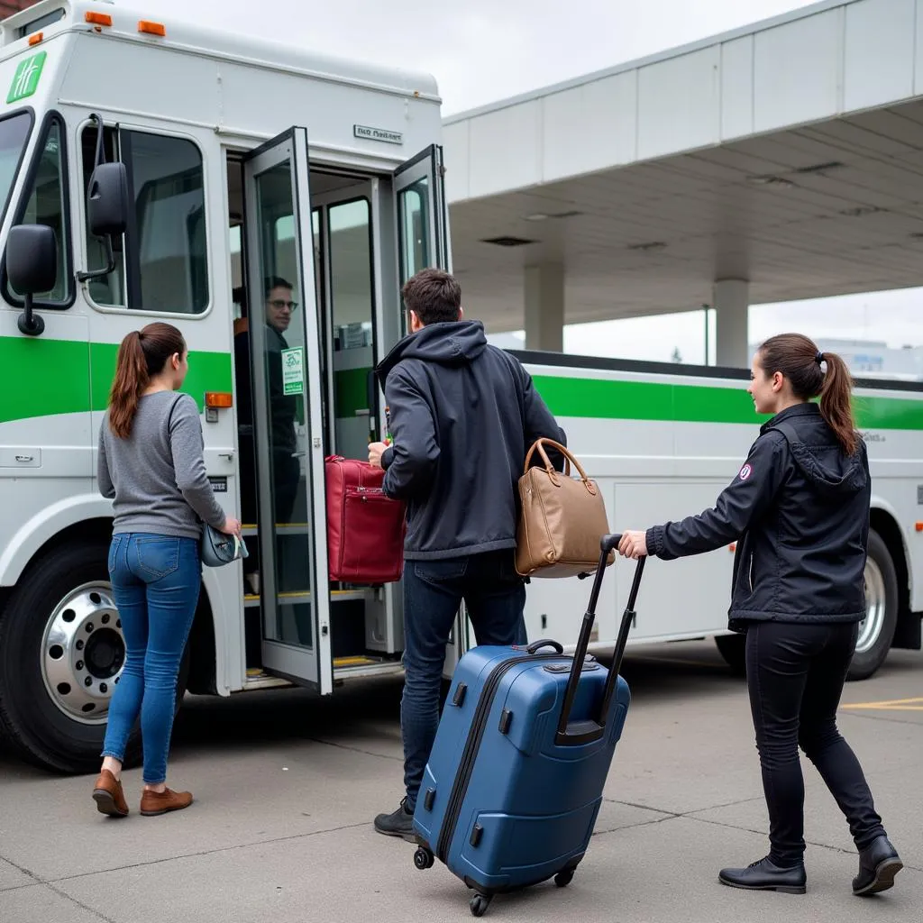 Holiday Inn airport shuttle bus