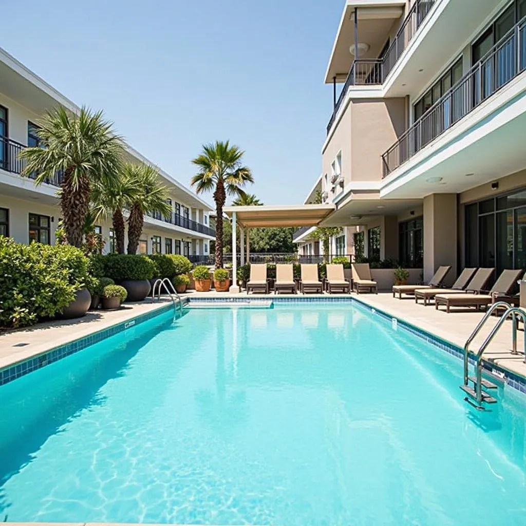 Tranquil Poolside at Hotel Name 3