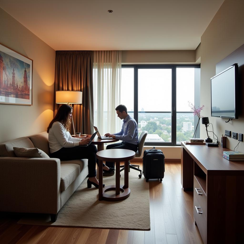 Business Traveler at Hotel Near Mumbai Airport