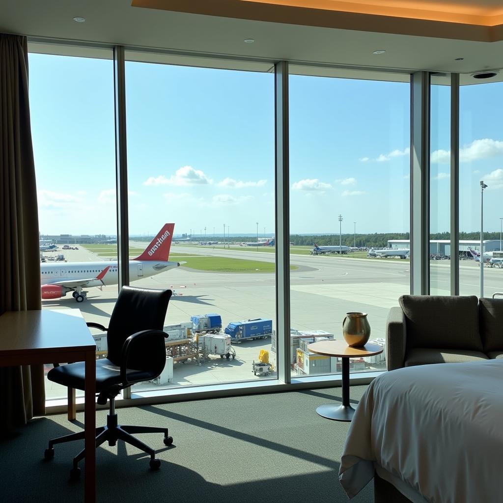 Hotel Room with Airport View