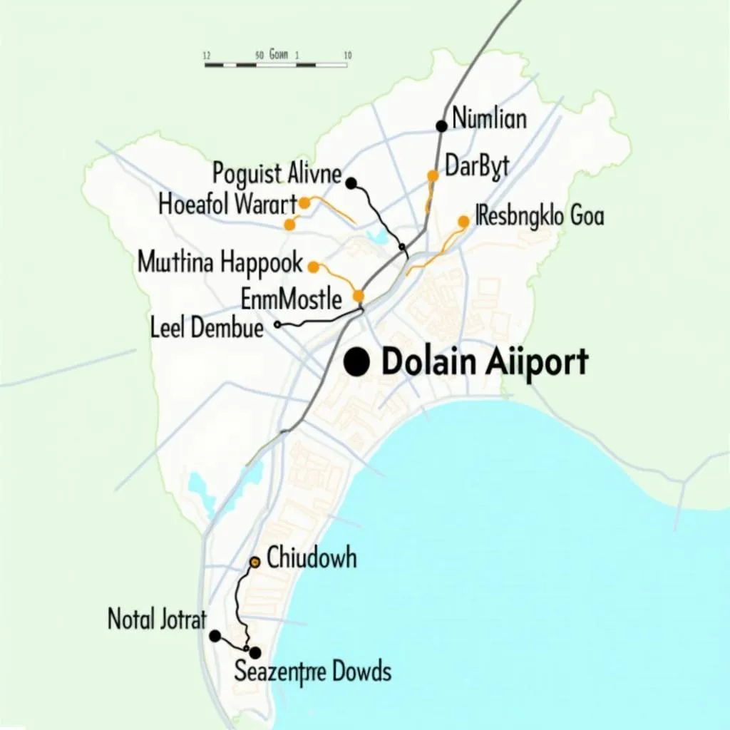 Hotels near Dabolim Airport map