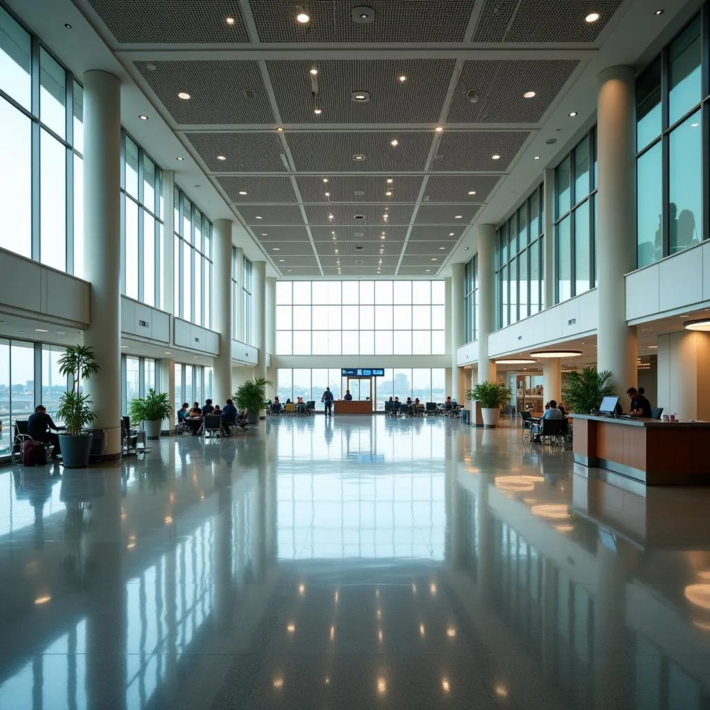 Hyderabad Airport Terminal Interior