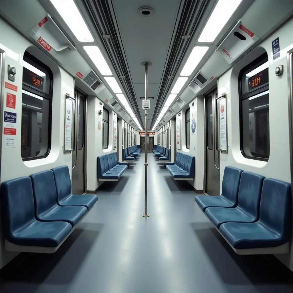 Hyderabad Metro Train Interior