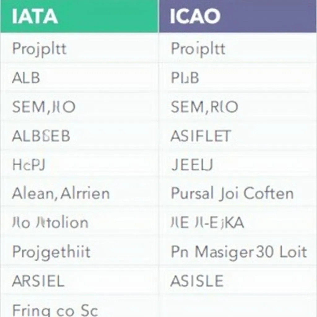 Airport codes: IATA vs. ICAO