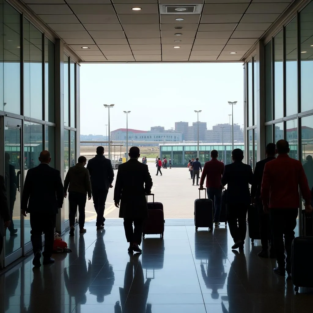 Exiting IGI Airport Terminal 3