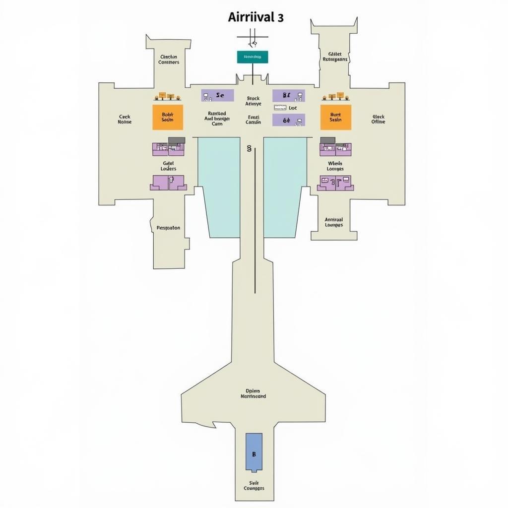 IGI Airport Terminal 3 Layout Map