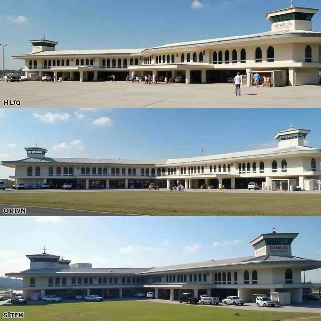 Indira Gandhi International Airport Terminal 1 and 2, showcasing historical architecture