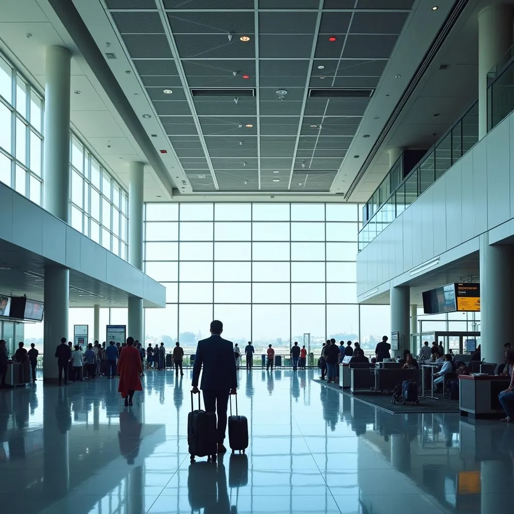 Modernized Airport Terminal in India