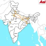 India's airport network map