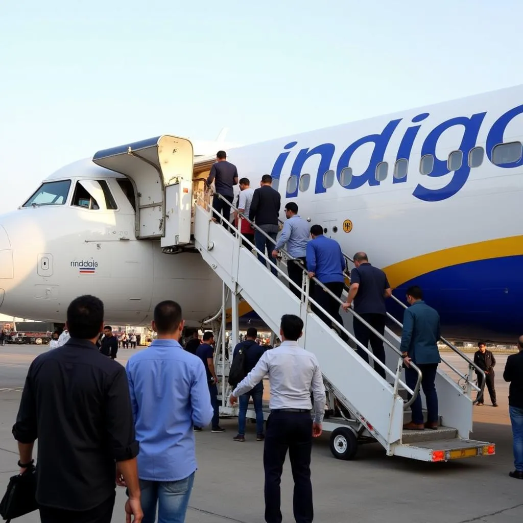 Indigo Airlines Boarding Gate at Delhi Airport