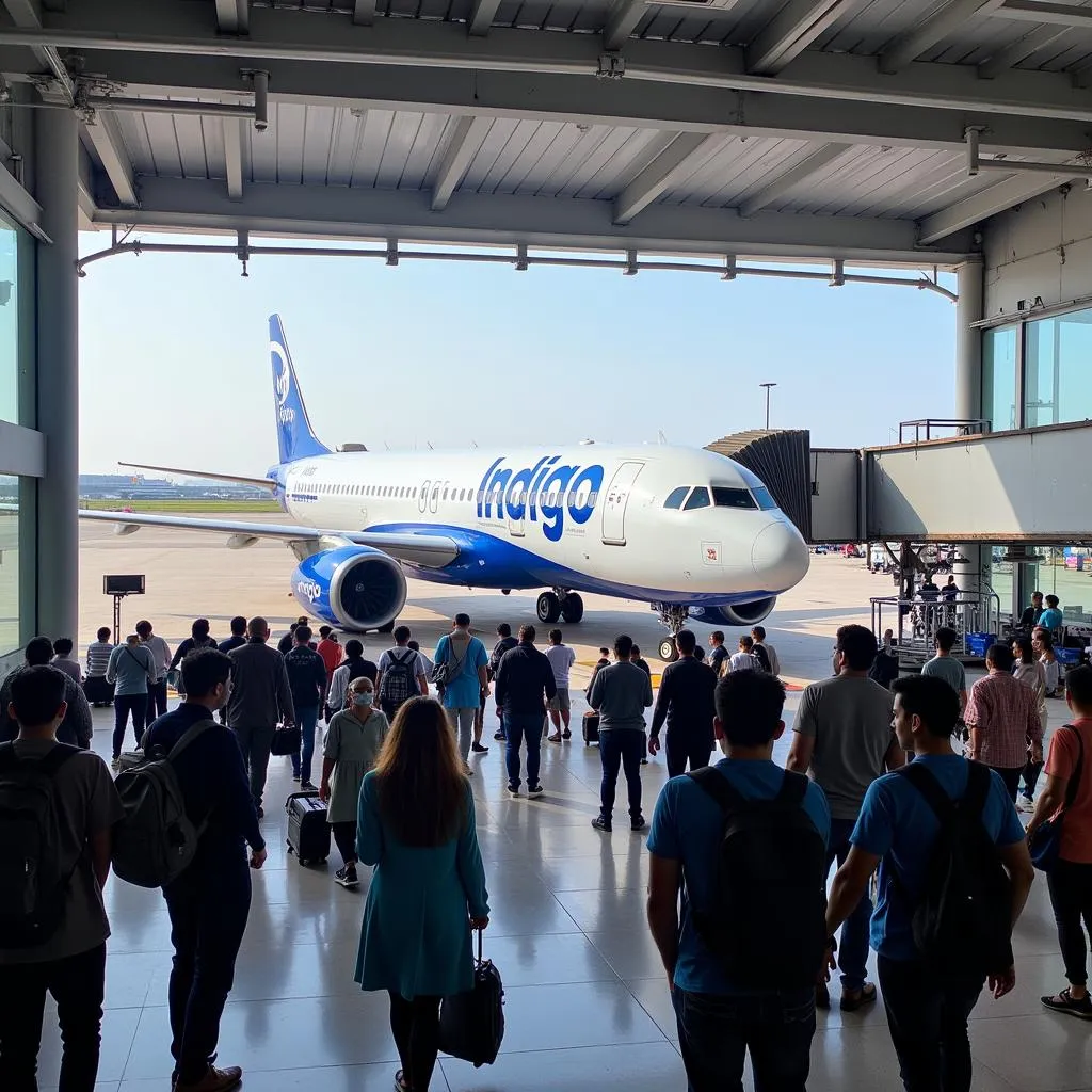 Indigo Flight Boarding at Delhi Airport