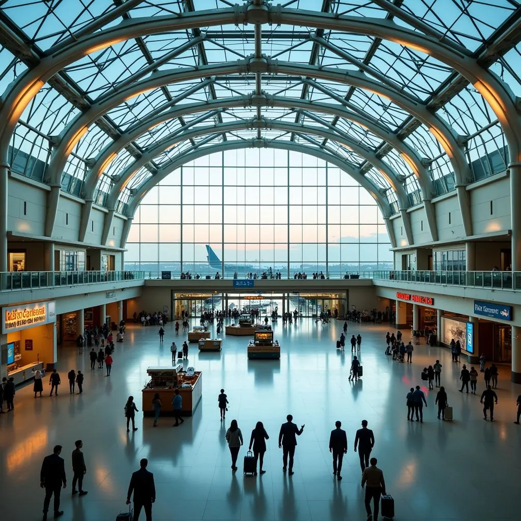 Modern and spacious terminal at Indira Gandhi International Airport