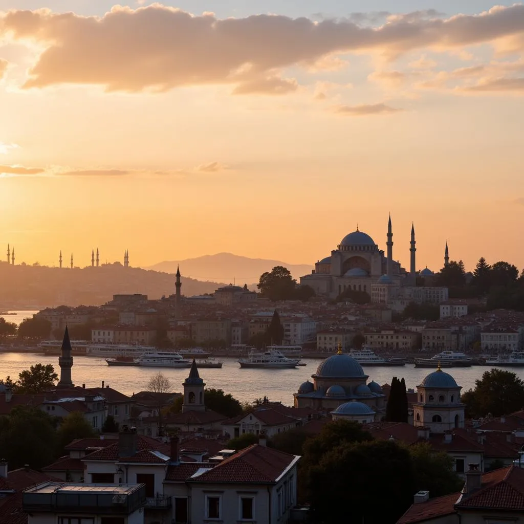 Istanbul Cityscape Hagia Sophia