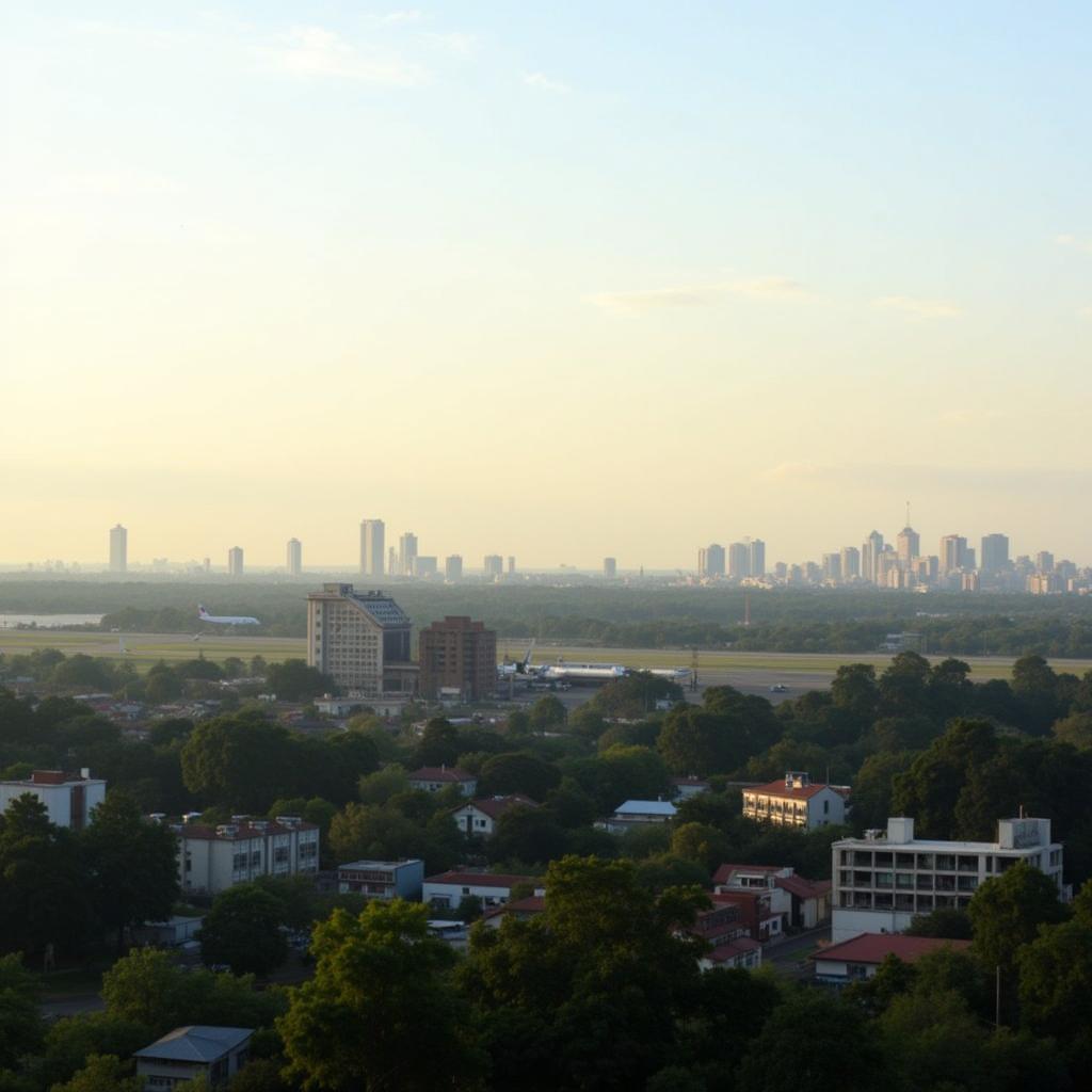 Jabalpur City Skyline from JLR Airport