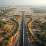 Aerial View of Jaipur Airport Bypass Route