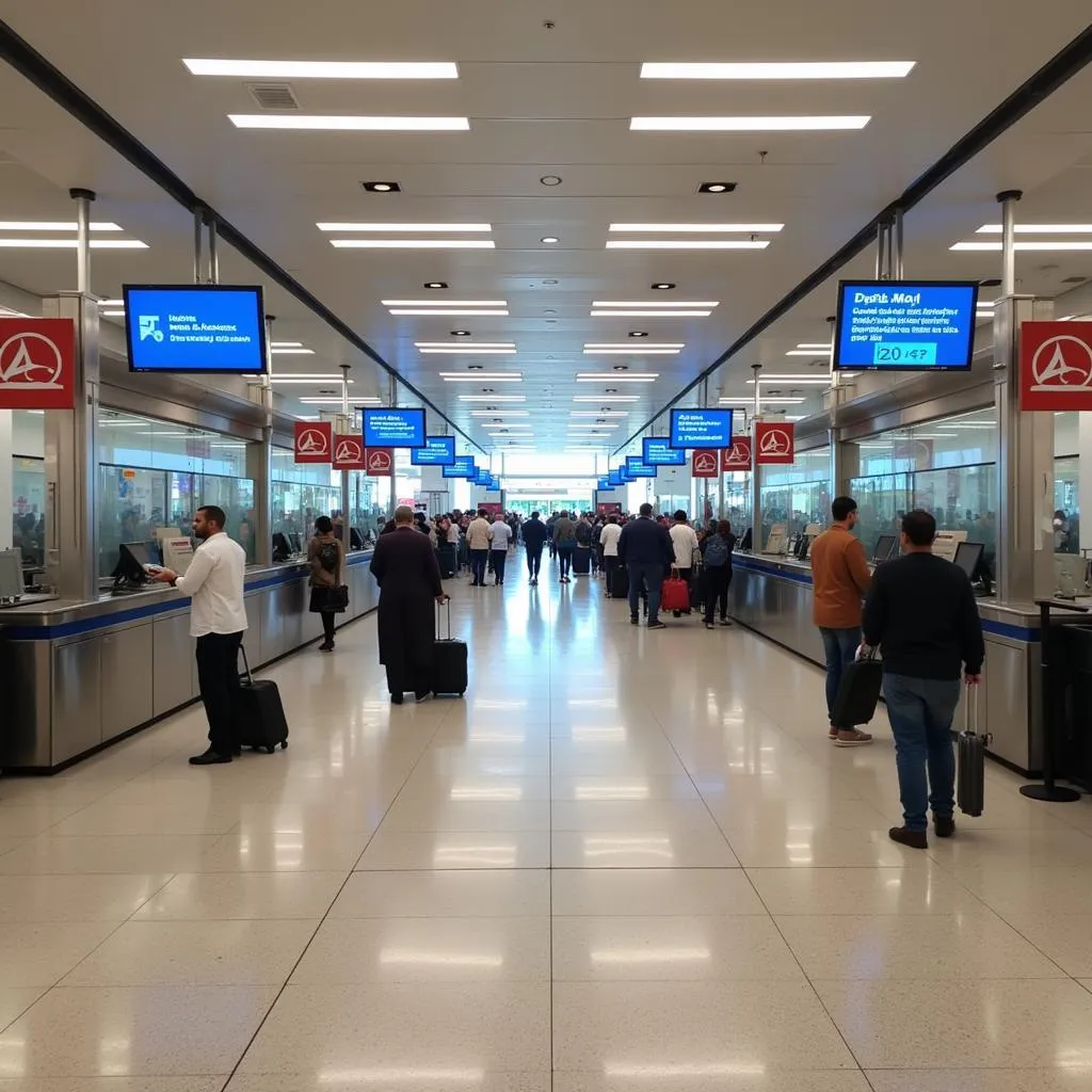 Check-in Area at Jeddah Airport