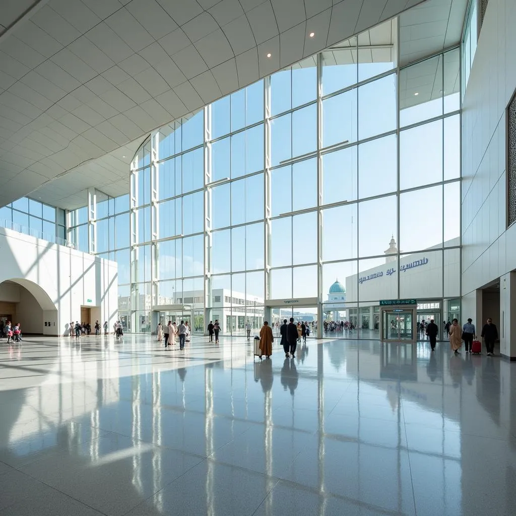 Exterior of Jeddah Airport Terminal