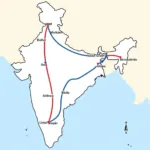 JLR Airport Flight Routes Map