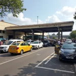 Taxi stand at Jolly Grant Airport