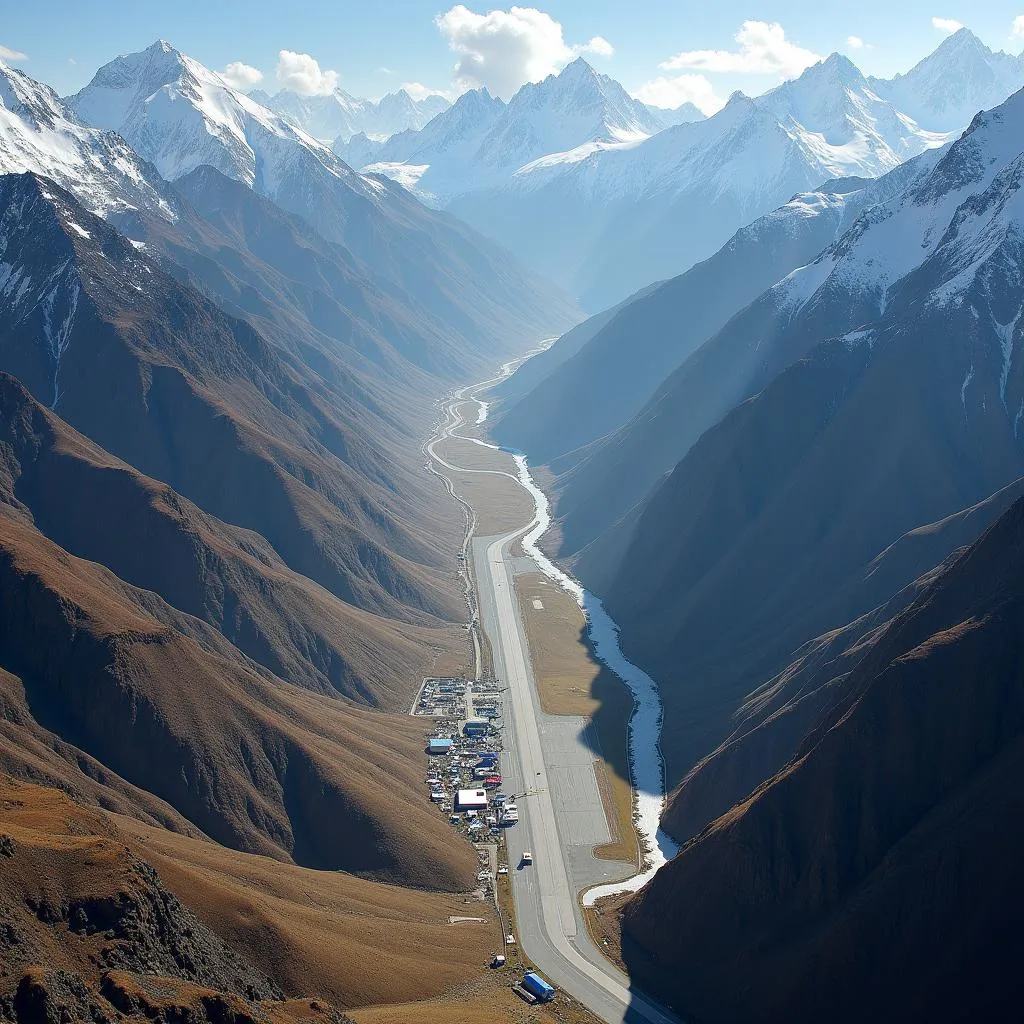 Jomsom Airport in Nepal