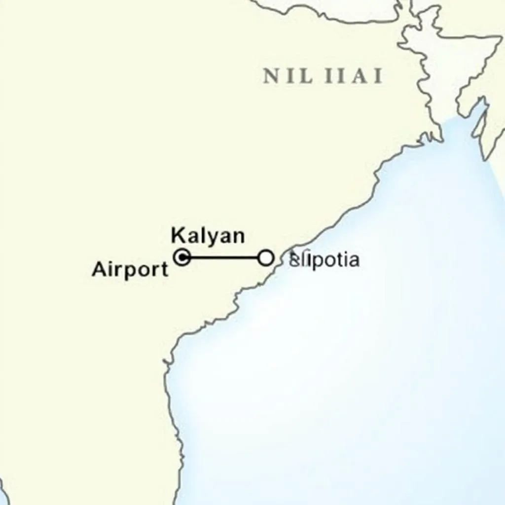 Kalyan to Mumbai Airport Distance Map