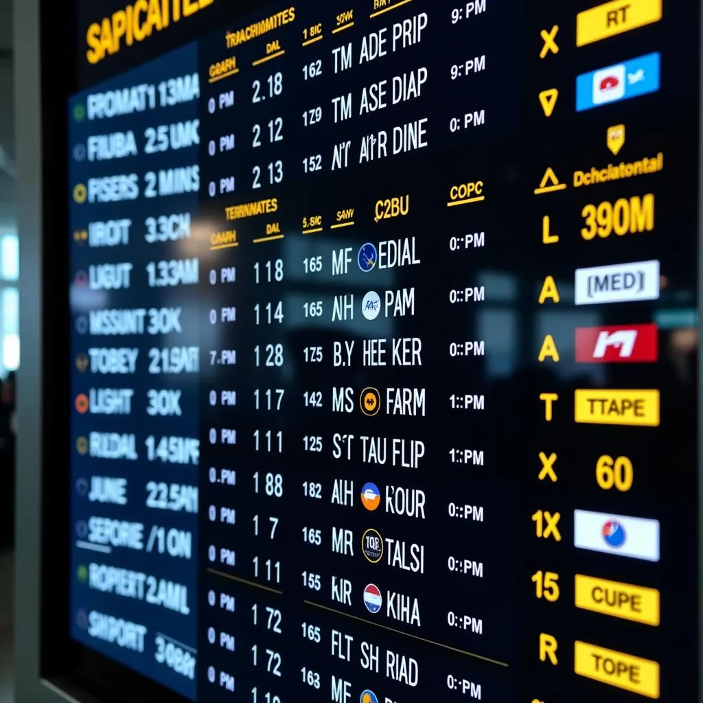 Kannur Airport Departures Board