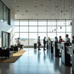 Modern Terminal Building at Kidlington Airport