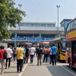 Kolkata Airport AC 39 Bus Stop