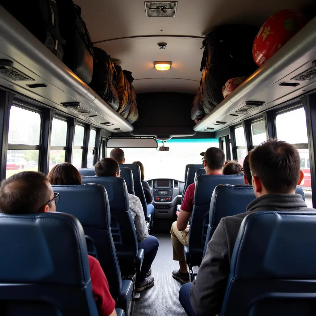 Kolkata Airport Bus Interior