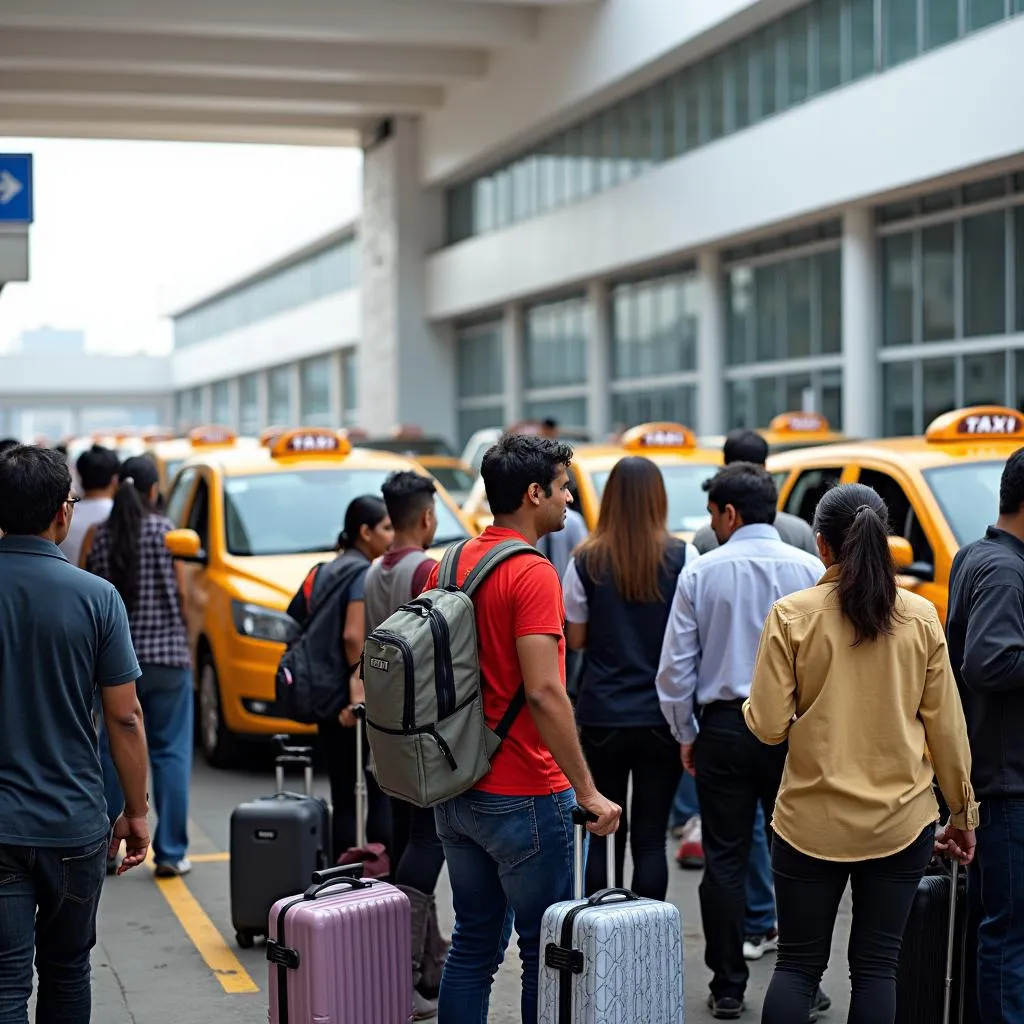 Kolkata Airport Taxi Stand