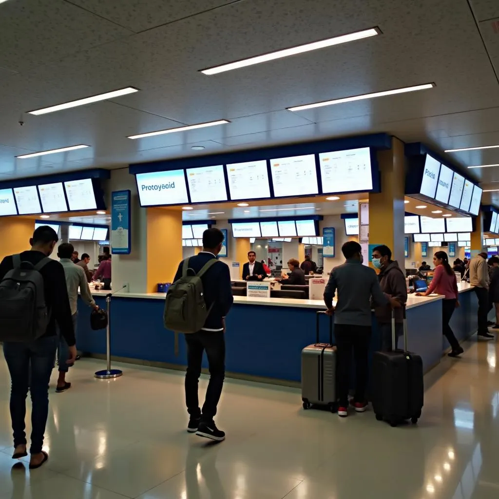 Kolkata Airport Terminal 1 Information Desk