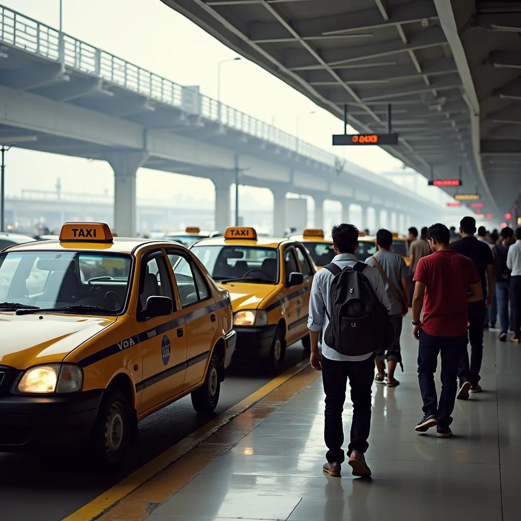 Kolkata Airport Terminal 1 Taxi Stand