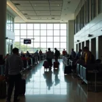 Kolkata Airport Terminal Departure Lounge