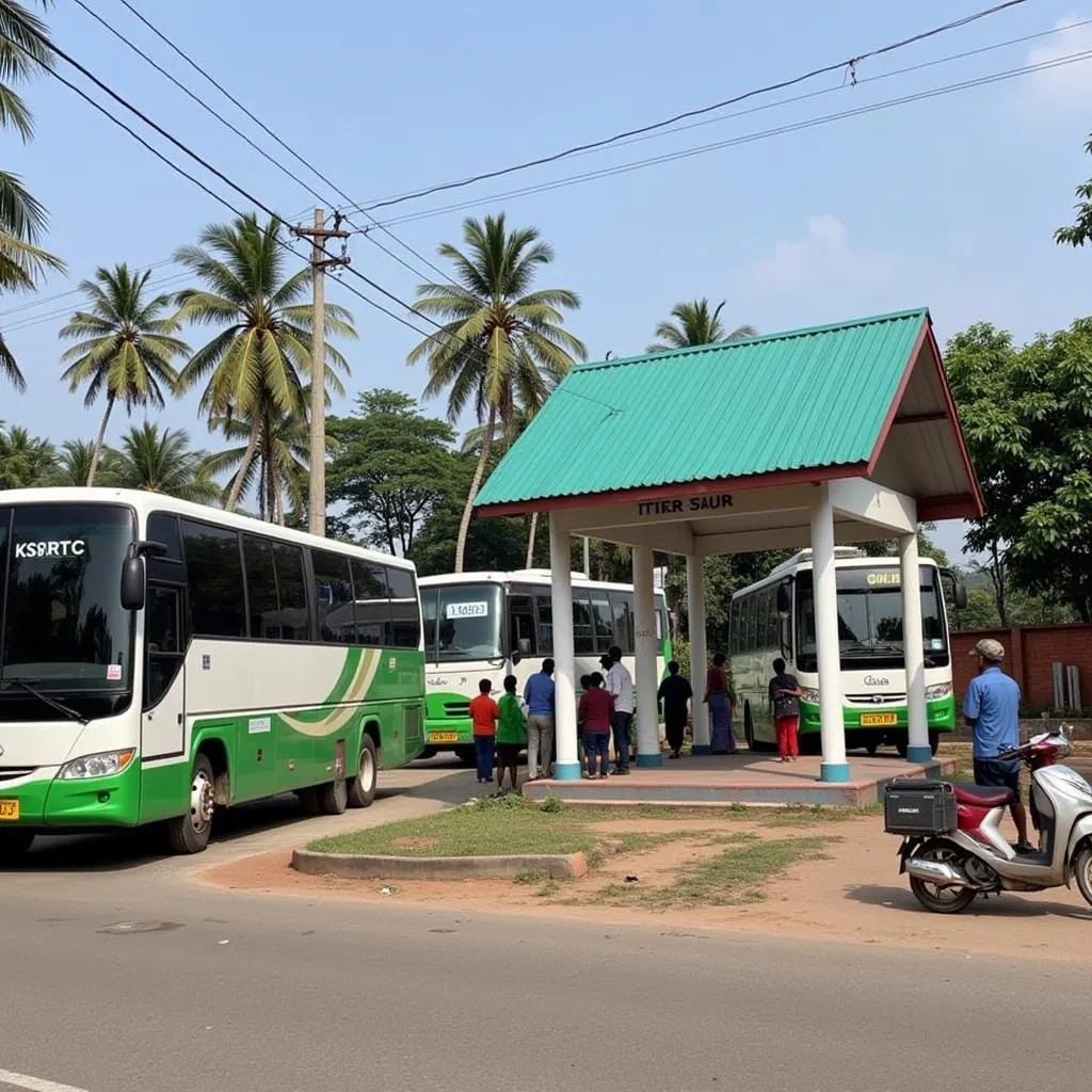 KSRTC bus stop Thrissur