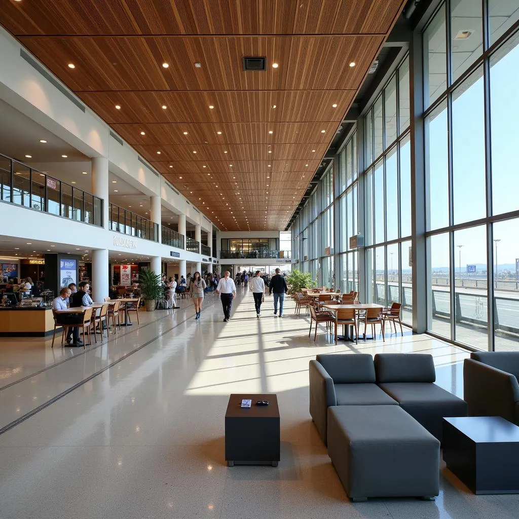 Interior of Kusadasi Airport Terminal