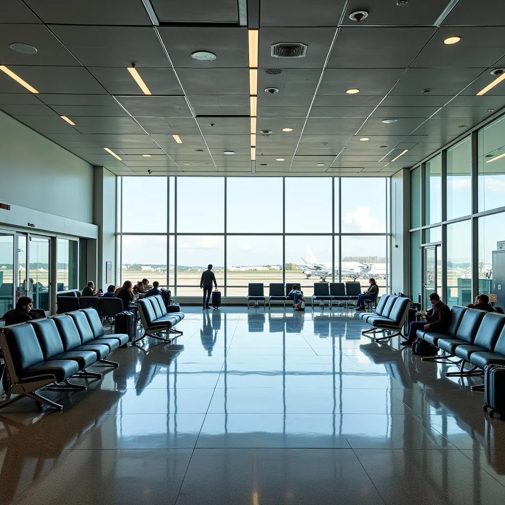 Kyiv Airport Interior Departure Lounge